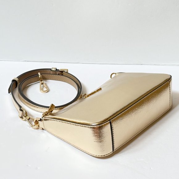 Michael Kors Jet Set MD Pochette Shain Xbody Bag + Card Case Wallet Giftable Box - Picture 7 of 14